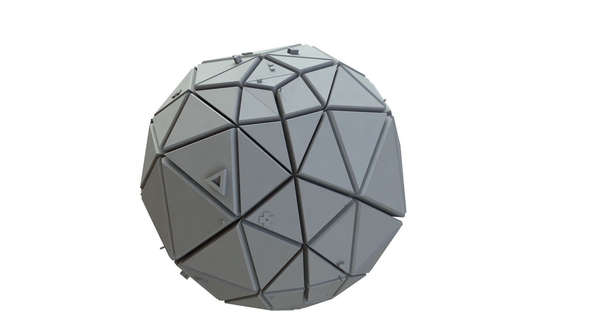 Sci Fi Object No 3566 Low Poly Low-poly 3D model_11