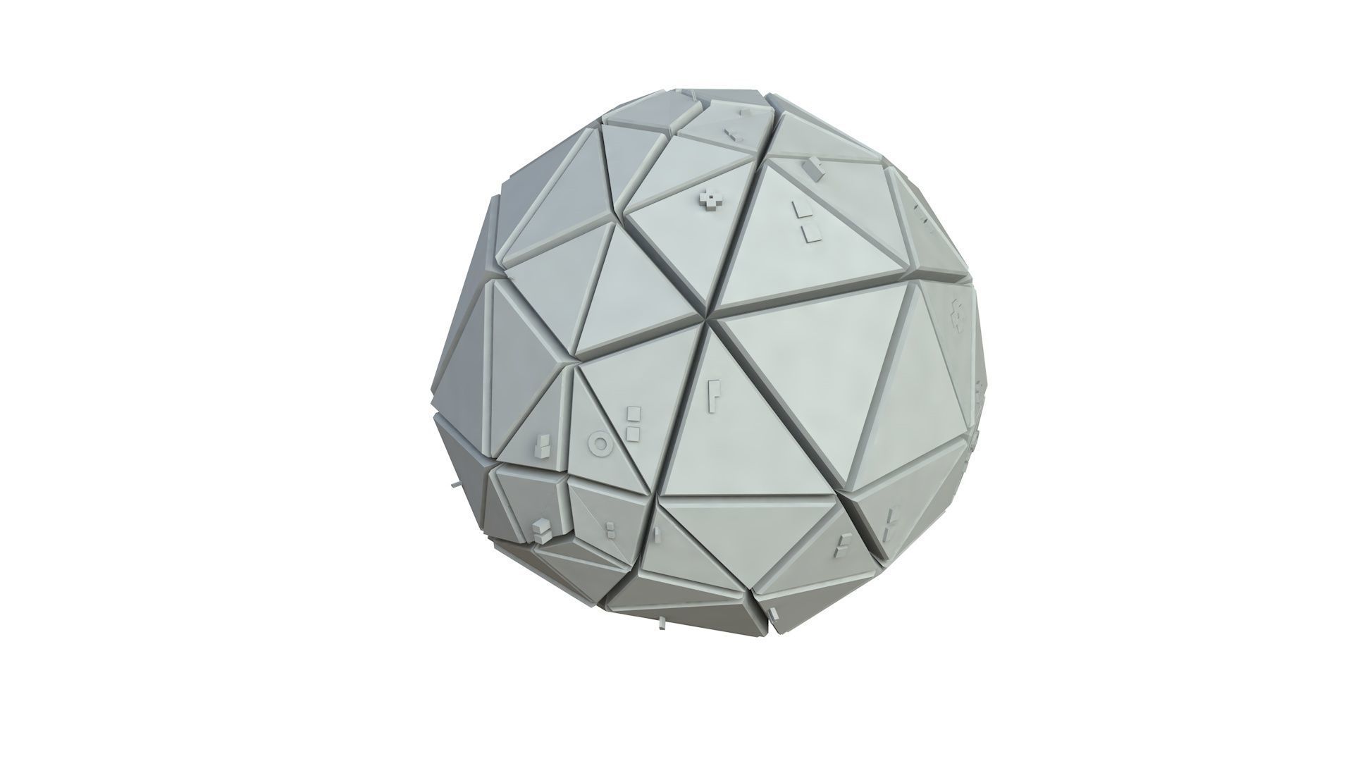 Sci Fi Object No 3566 Low Poly Low-poly 3D model_2