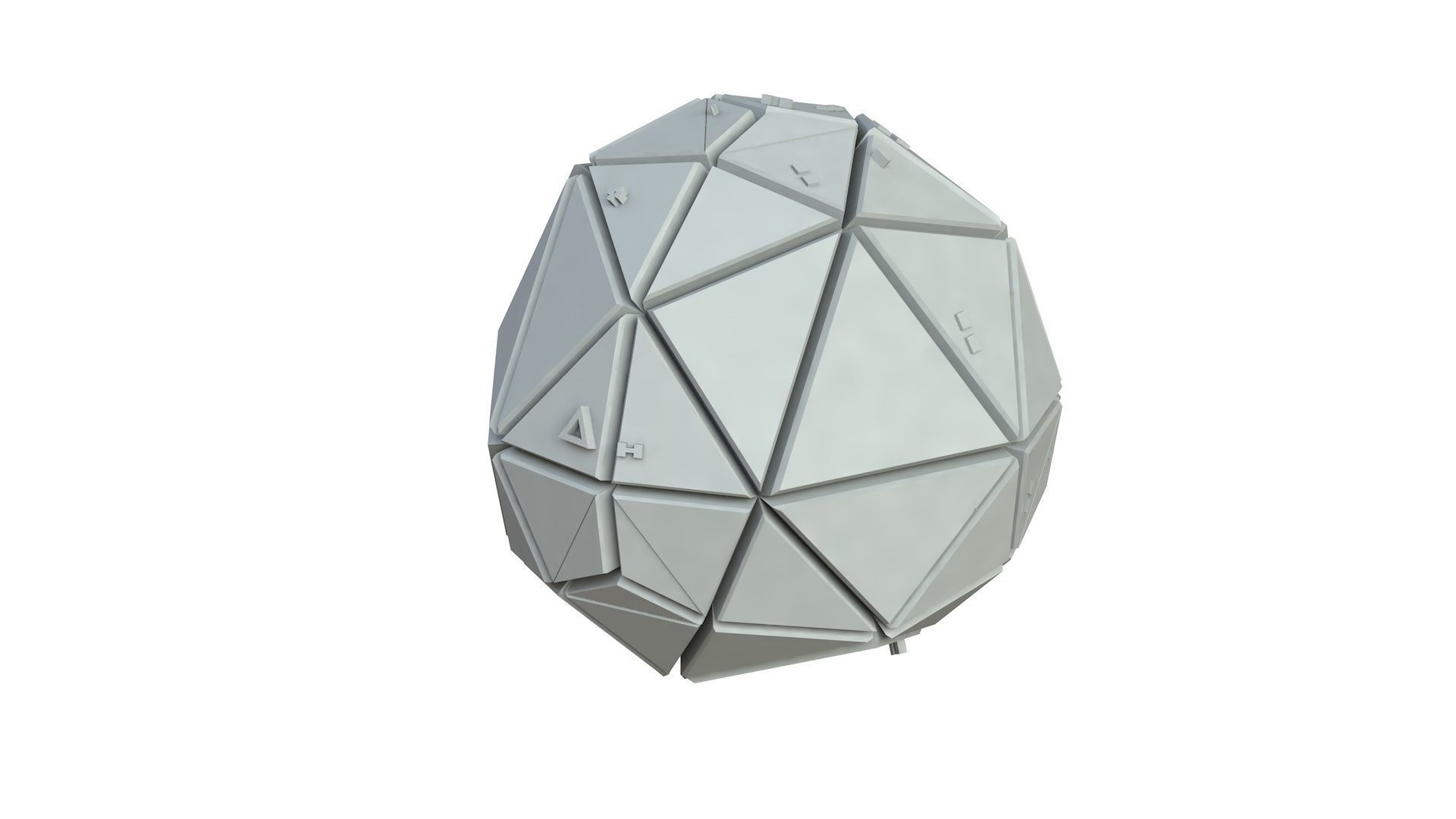 Sci Fi Object No 3552 Low Poly Low-poly 3D model_2