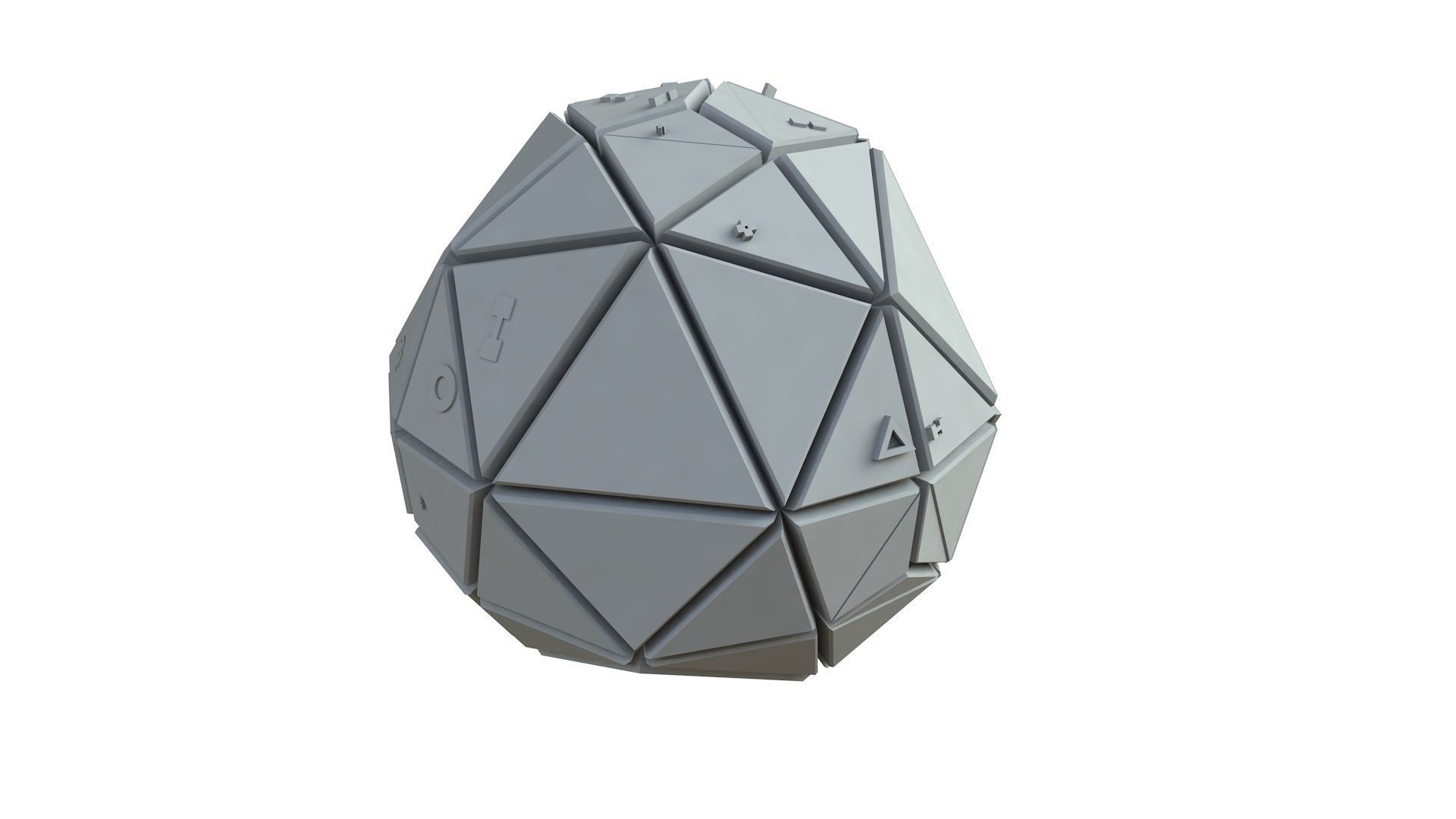 Sci Fi Object No 3552 Low Poly Low-poly 3D model_5