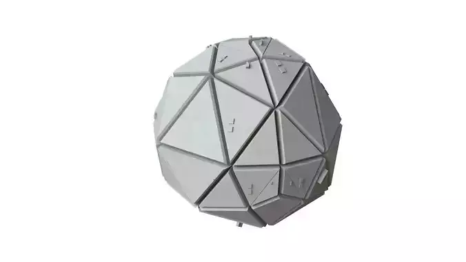 Sci Fi Object No 3552 Low Poly