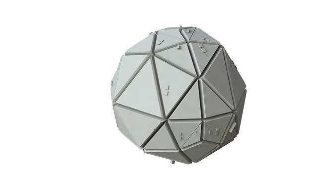 Sci Fi Object No 3552 Low Poly Low-poly 3D model
