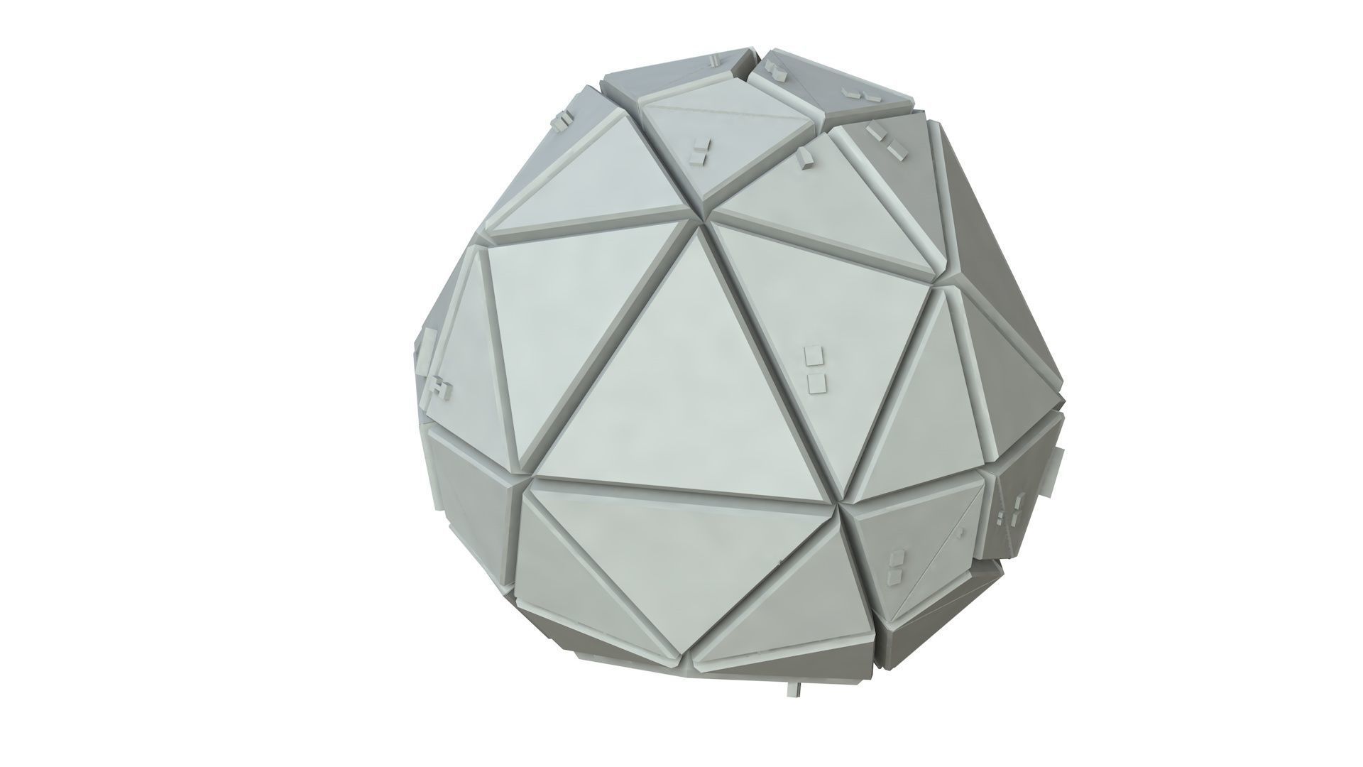 Sci Fi Object No 3552 Low Poly Low-poly 3D model_1