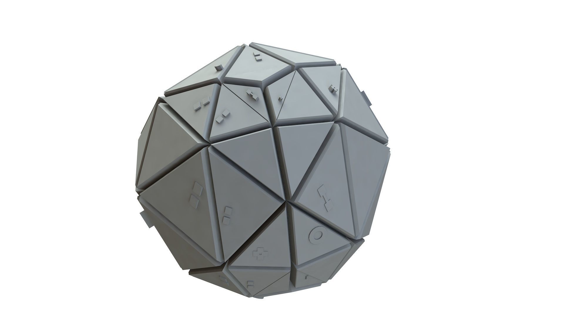 Sci Fi Object No 3552 Low Poly Low-poly 3D model_11
