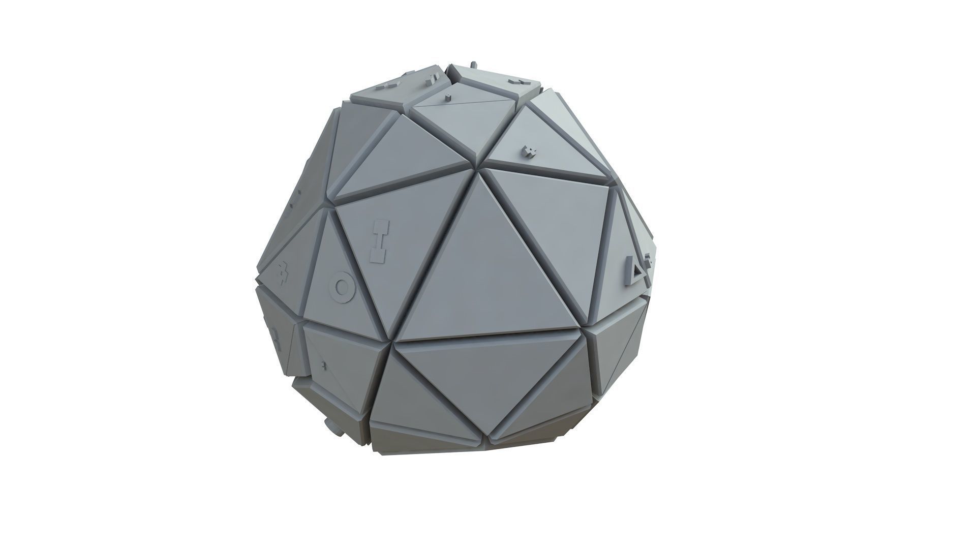 Sci Fi Object No 3552 Low Poly Low-poly 3D model_6
