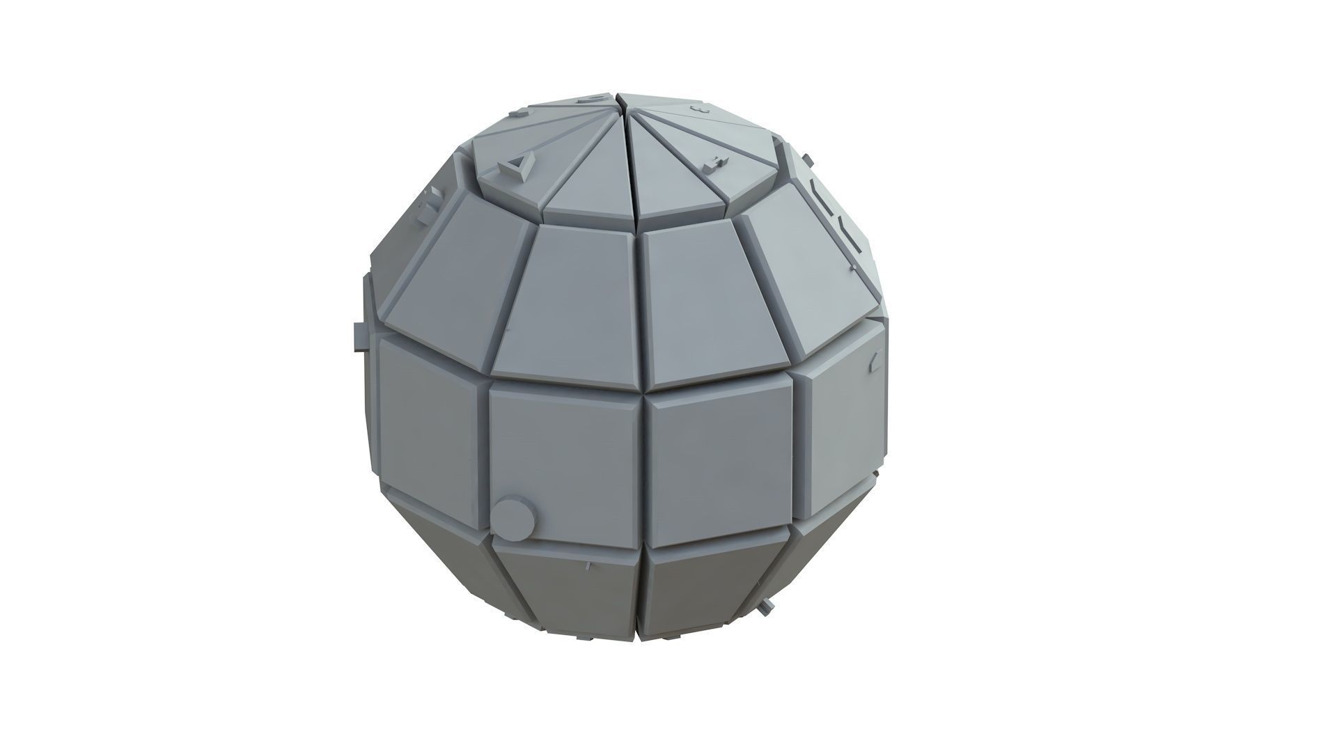 Sci Fi Object No 3462 Low Poly Low-poly 3D model_6