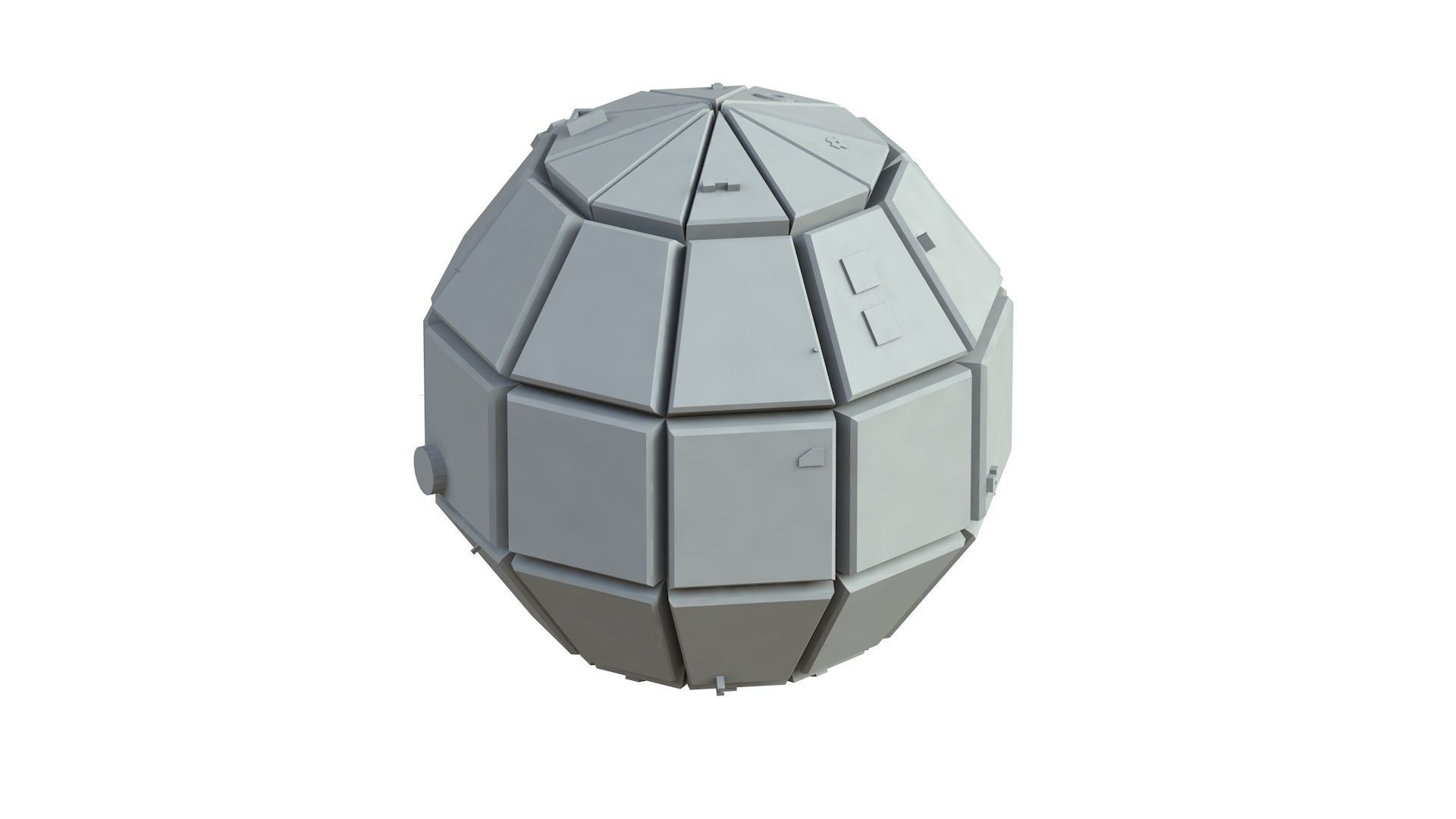 Sci Fi Object No 3462 Low Poly Low-poly 3D model_4
