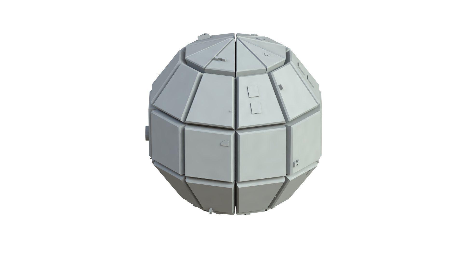Sci Fi Object No 3462 Low Poly Low-poly 3D model_3
