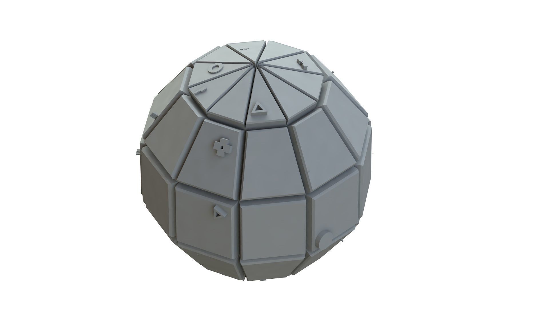 Sci Fi Object No 3462 Low Poly Low-poly 3D model_10