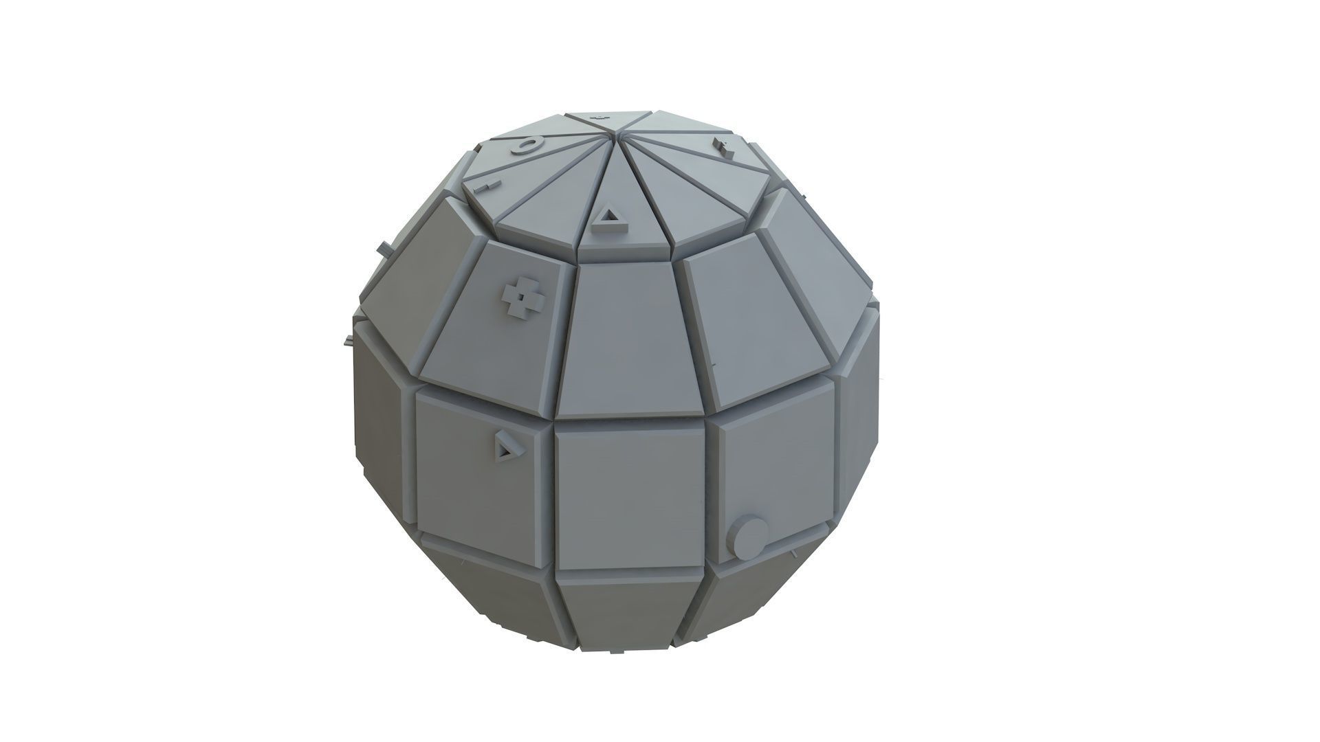Sci Fi Object No 3462 Low Poly Low-poly 3D model_9