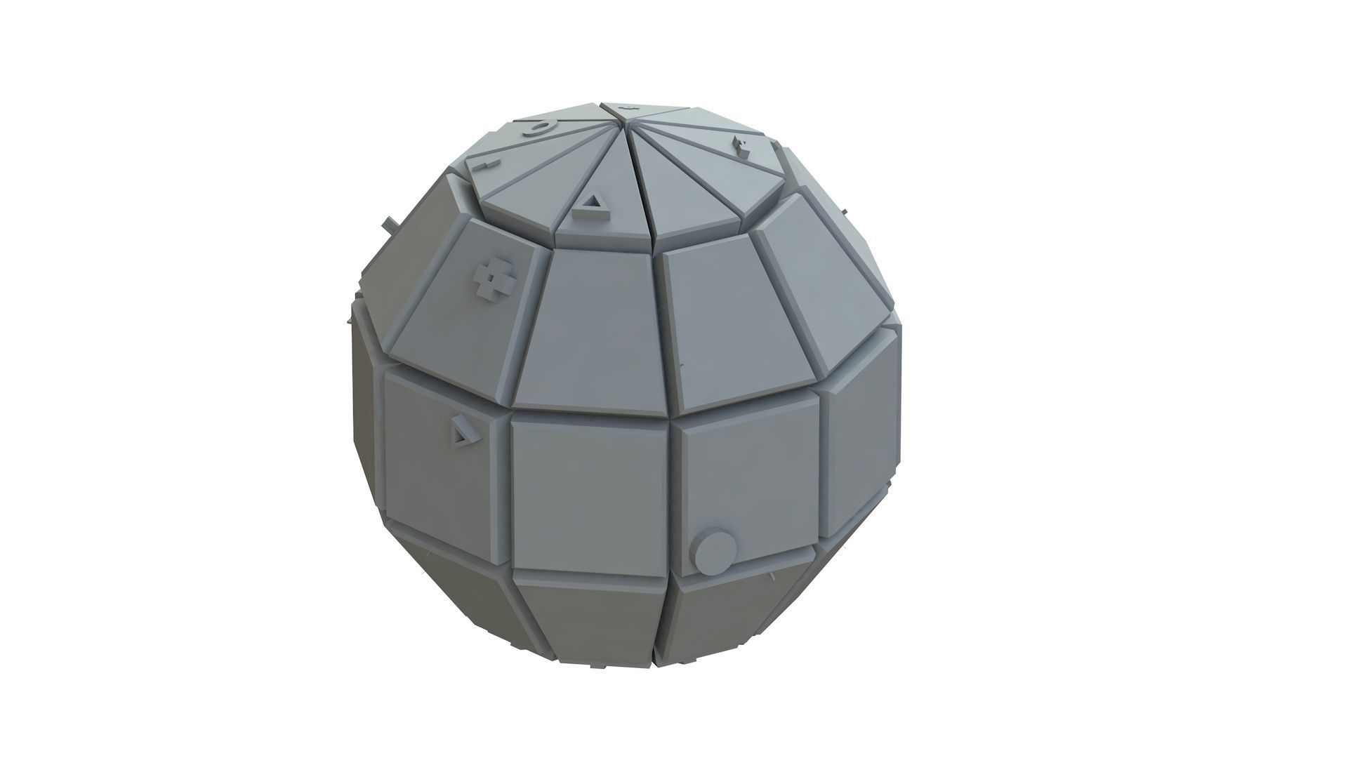 Sci Fi Object No 3462 Low Poly Low-poly 3D model_8