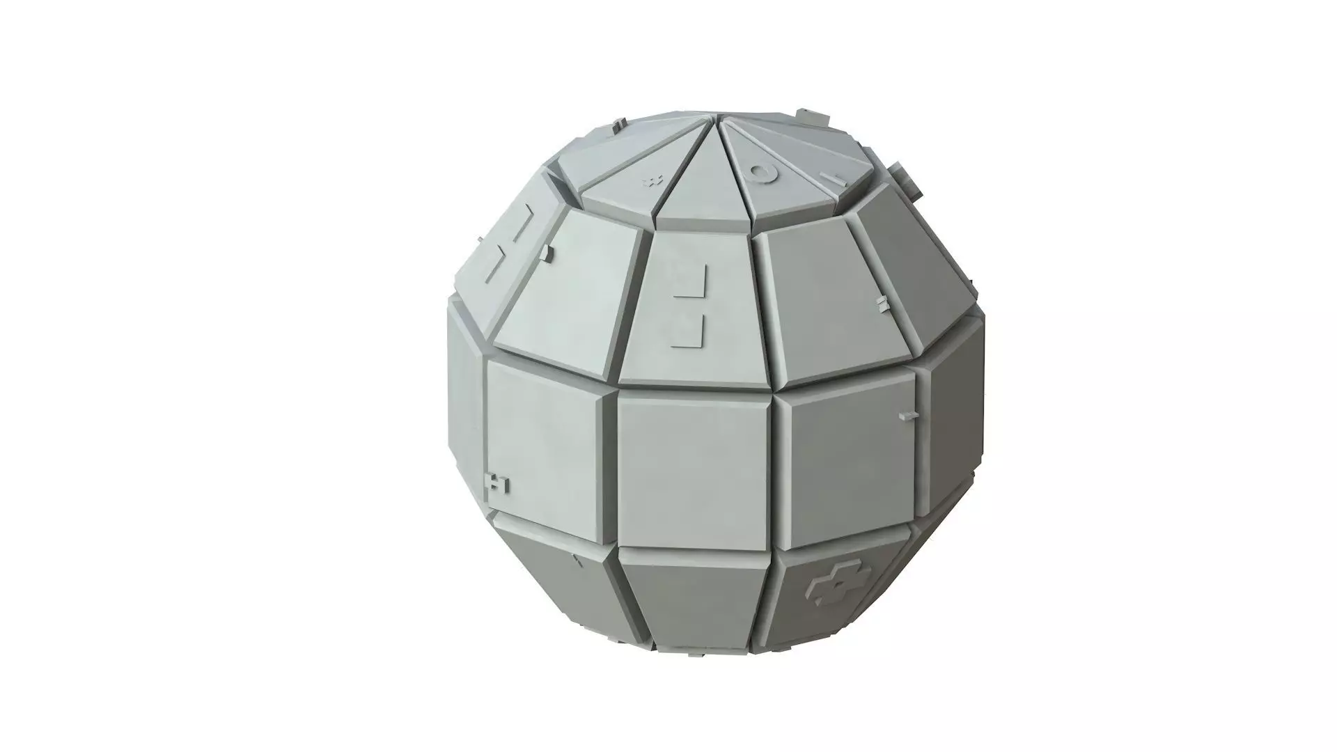 Sci Fi Object No 3462 Low Poly Low-poly 3D model_0