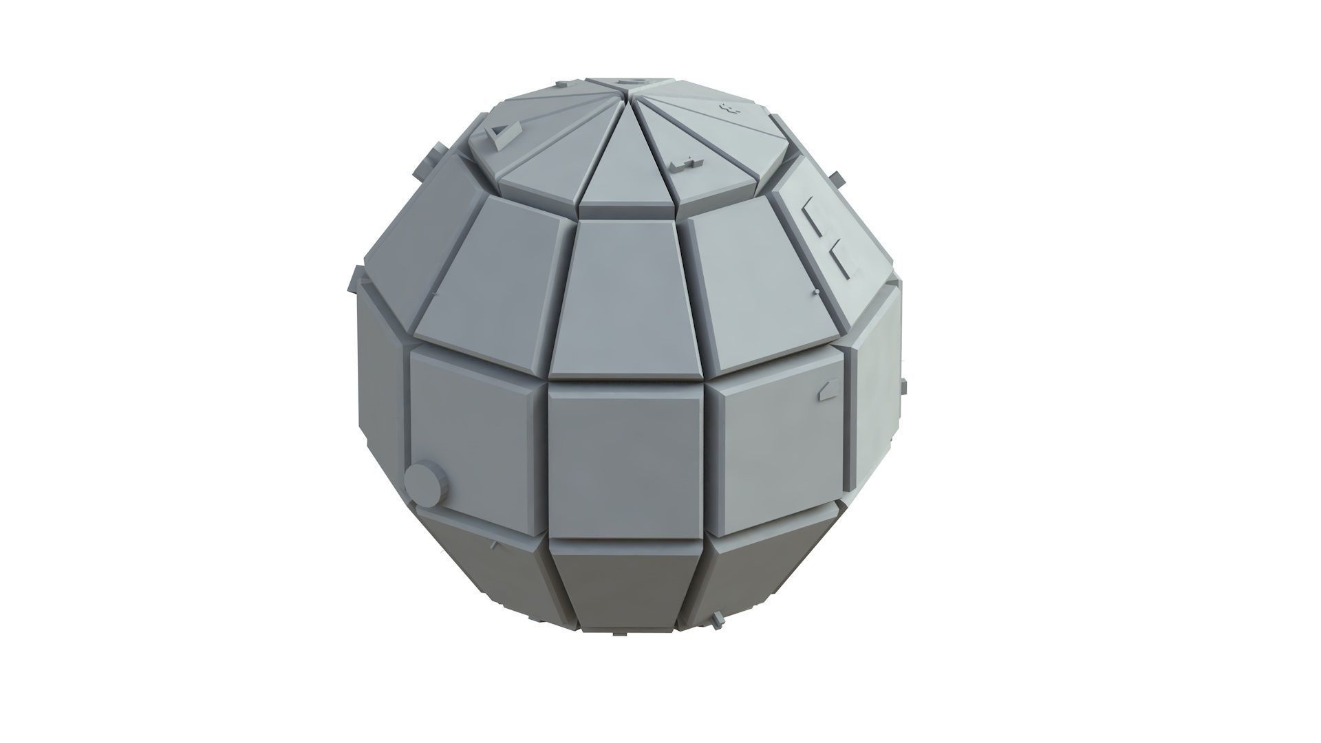 Sci Fi Object No 3462 Low Poly Low-poly 3D model_5