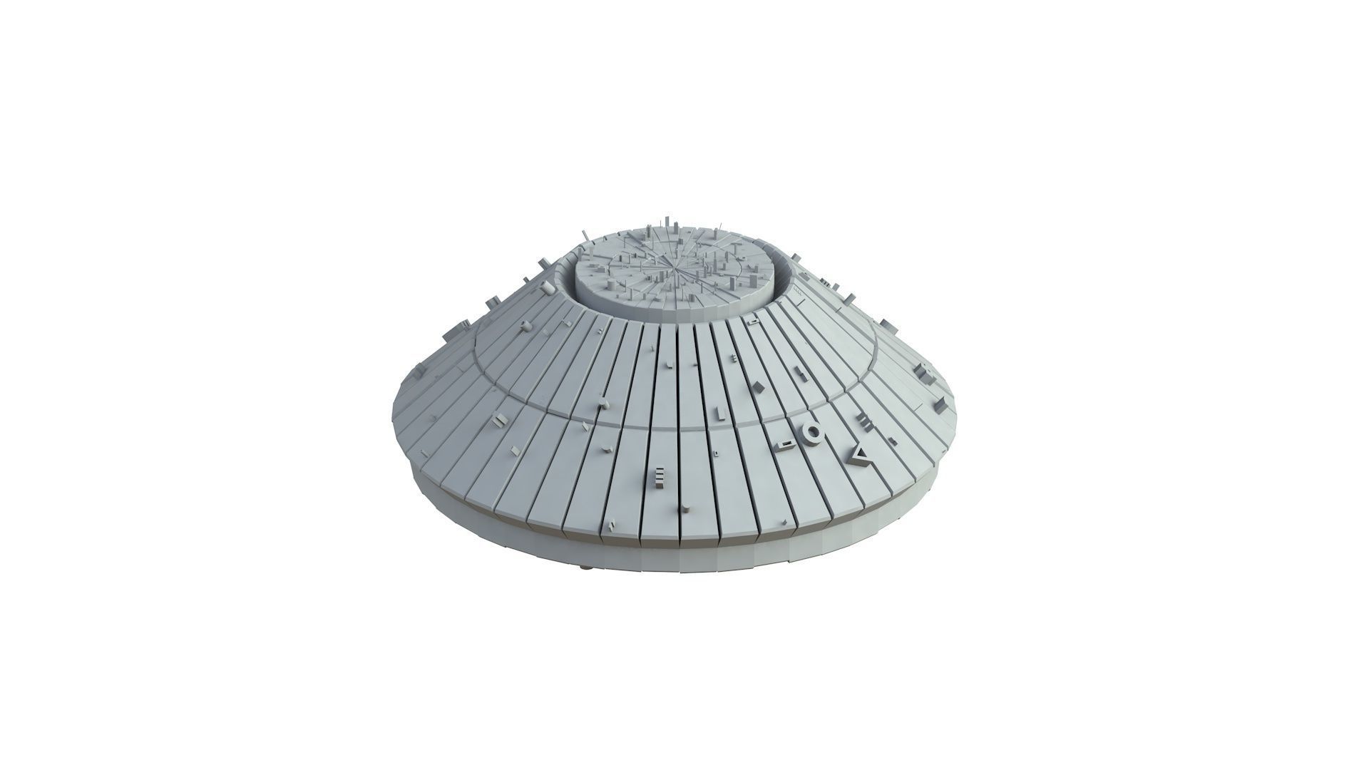 Sci Fi Object No 3268 Low Poly Low-poly 3D model_4