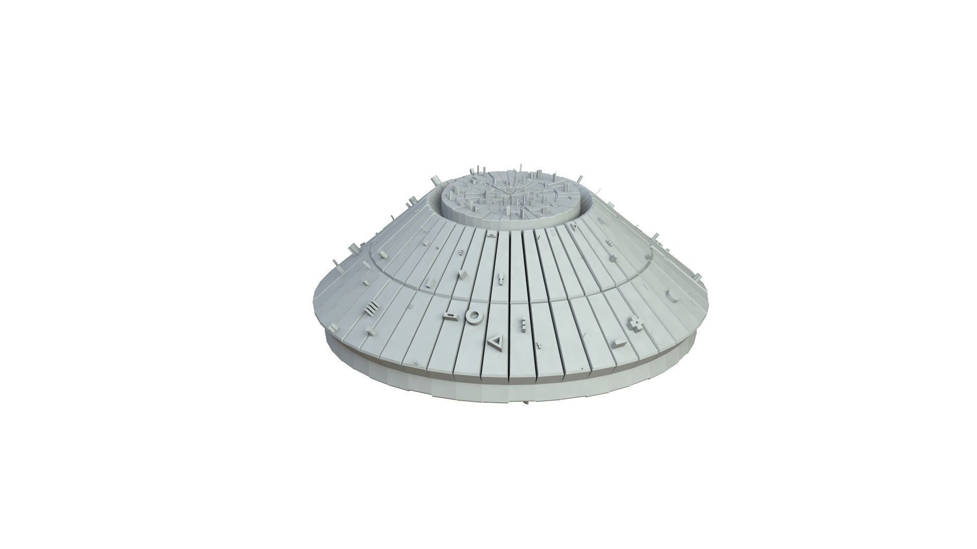 Sci Fi Object No 3268 Low Poly Low-poly 3D model_2