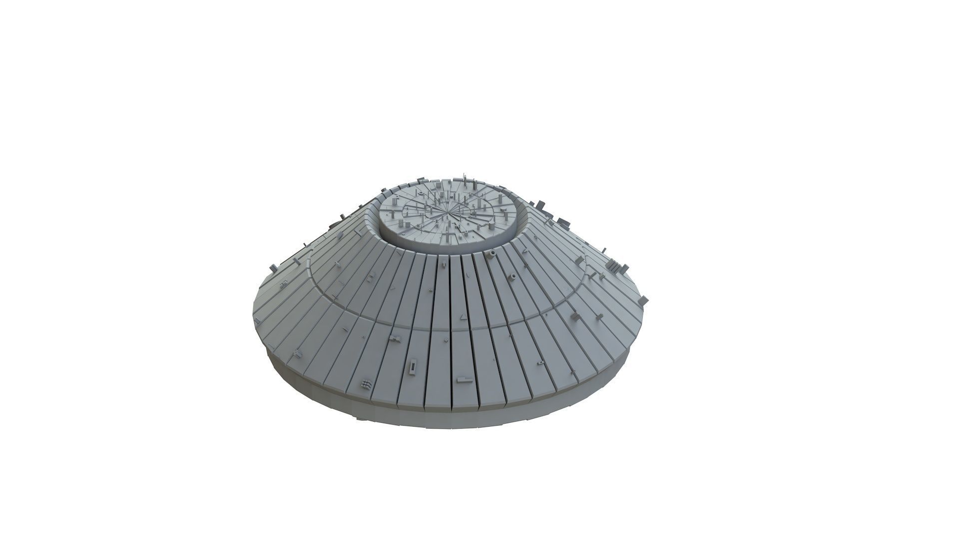 Sci Fi Object No 3268 Low Poly Low-poly 3D model_9
