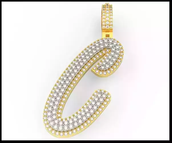 C DOUBLE CURVED FONT