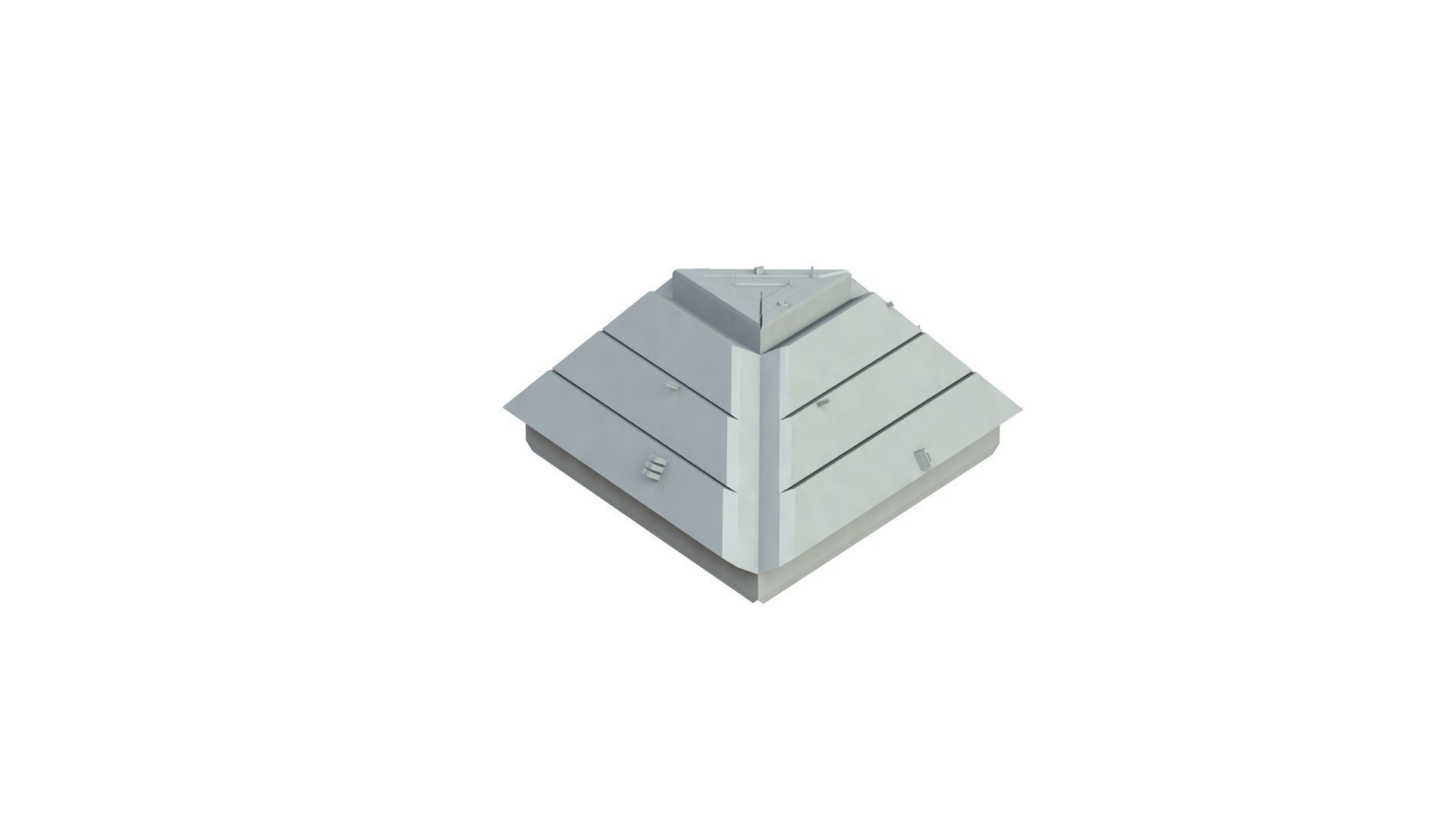 Sci Fi Object No 3185 Low Poly Low-poly 3D model_2