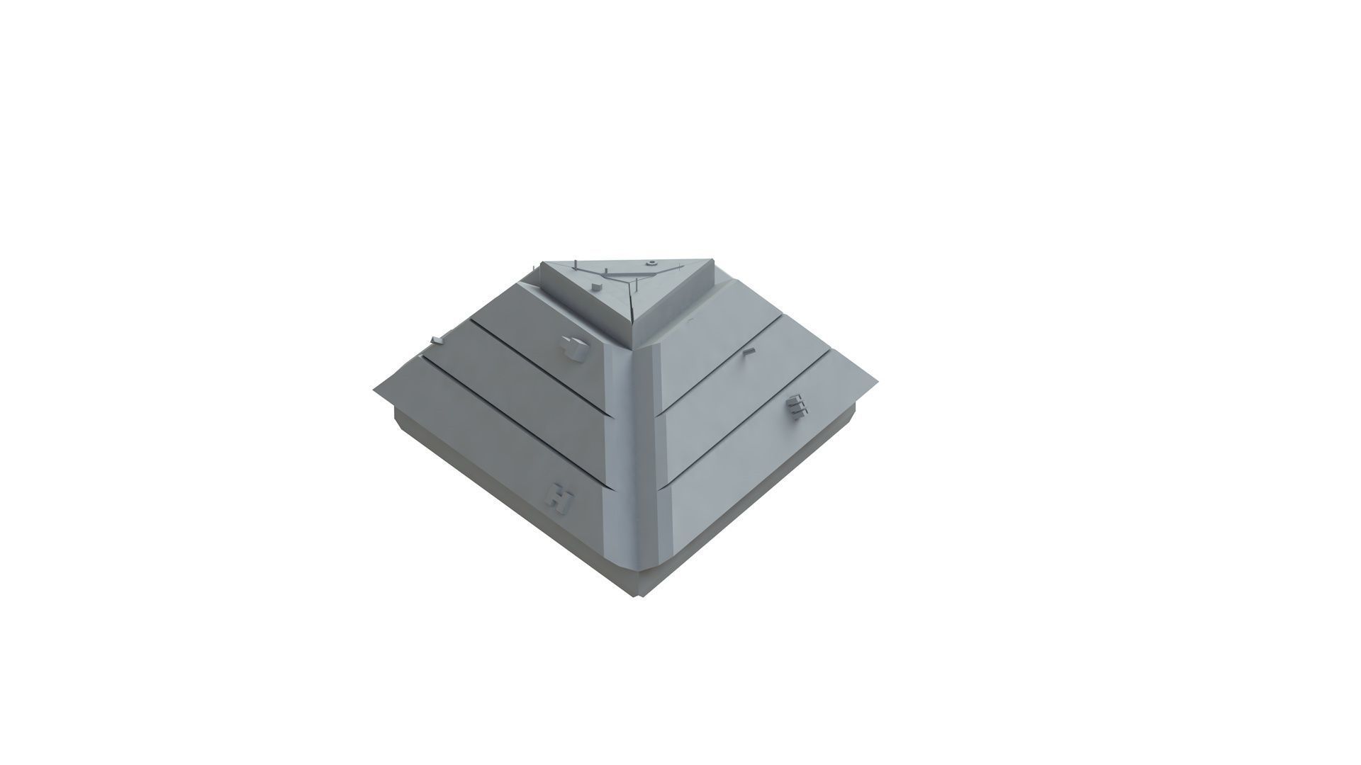Sci Fi Object No 3185 Low Poly Low-poly 3D model_7