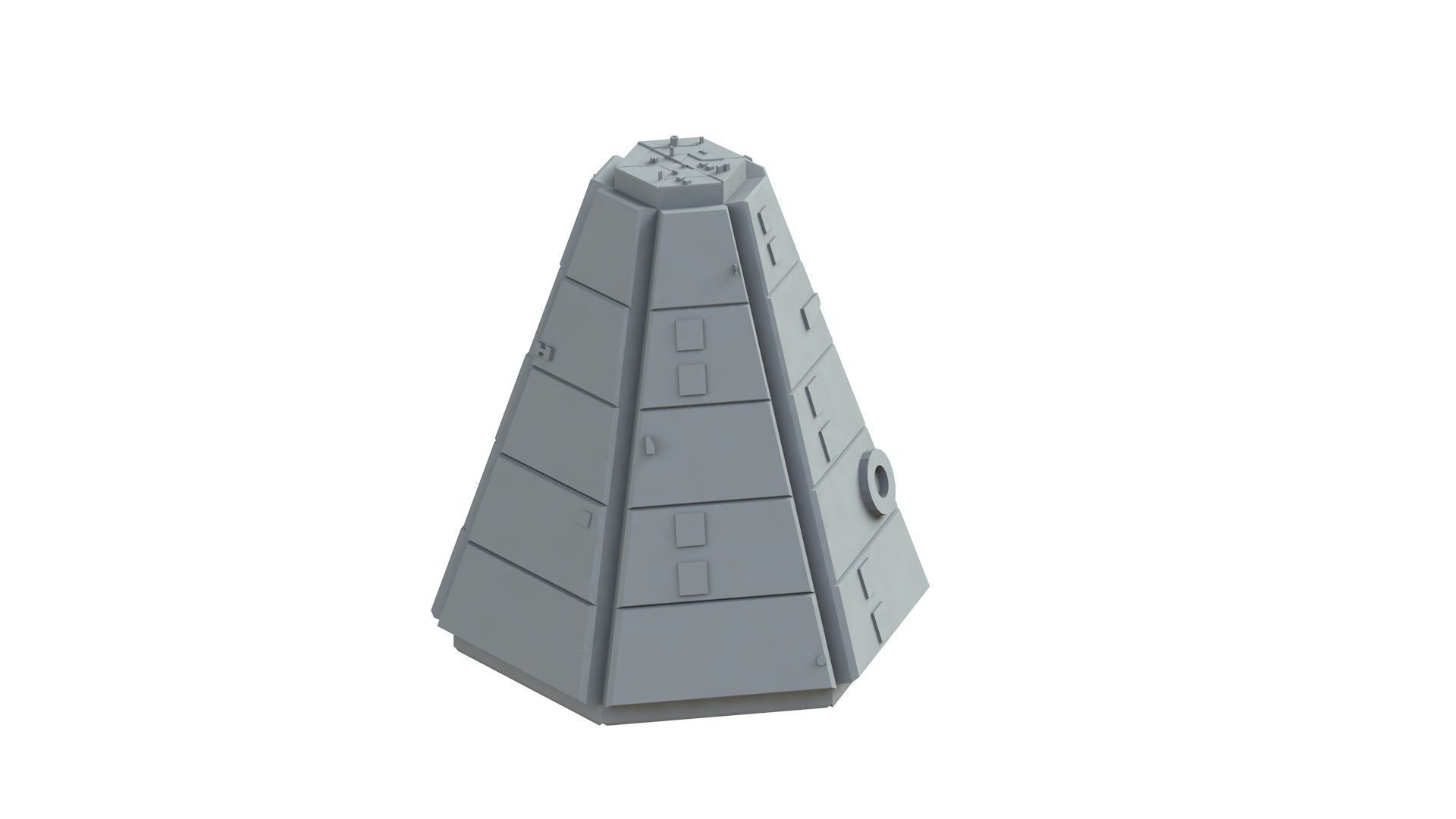 Sci Fi Object No 2759 Low Poly Low-poly 3D model_6