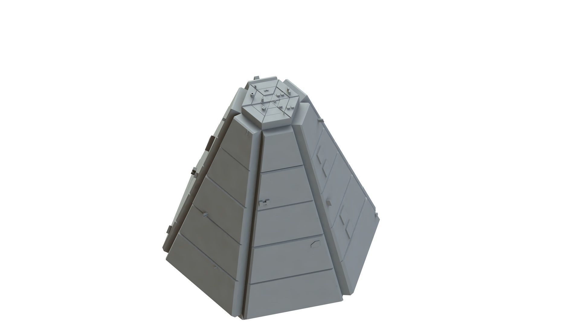 Sci Fi Object No 2759 Low Poly Low-poly 3D model_11