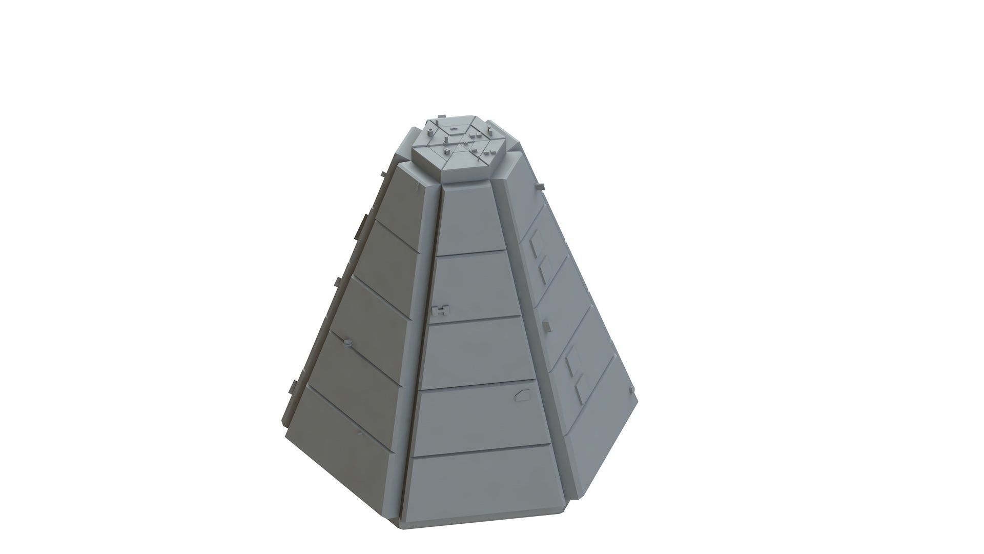 Sci Fi Object No 2759 Low Poly Low-poly 3D model_10