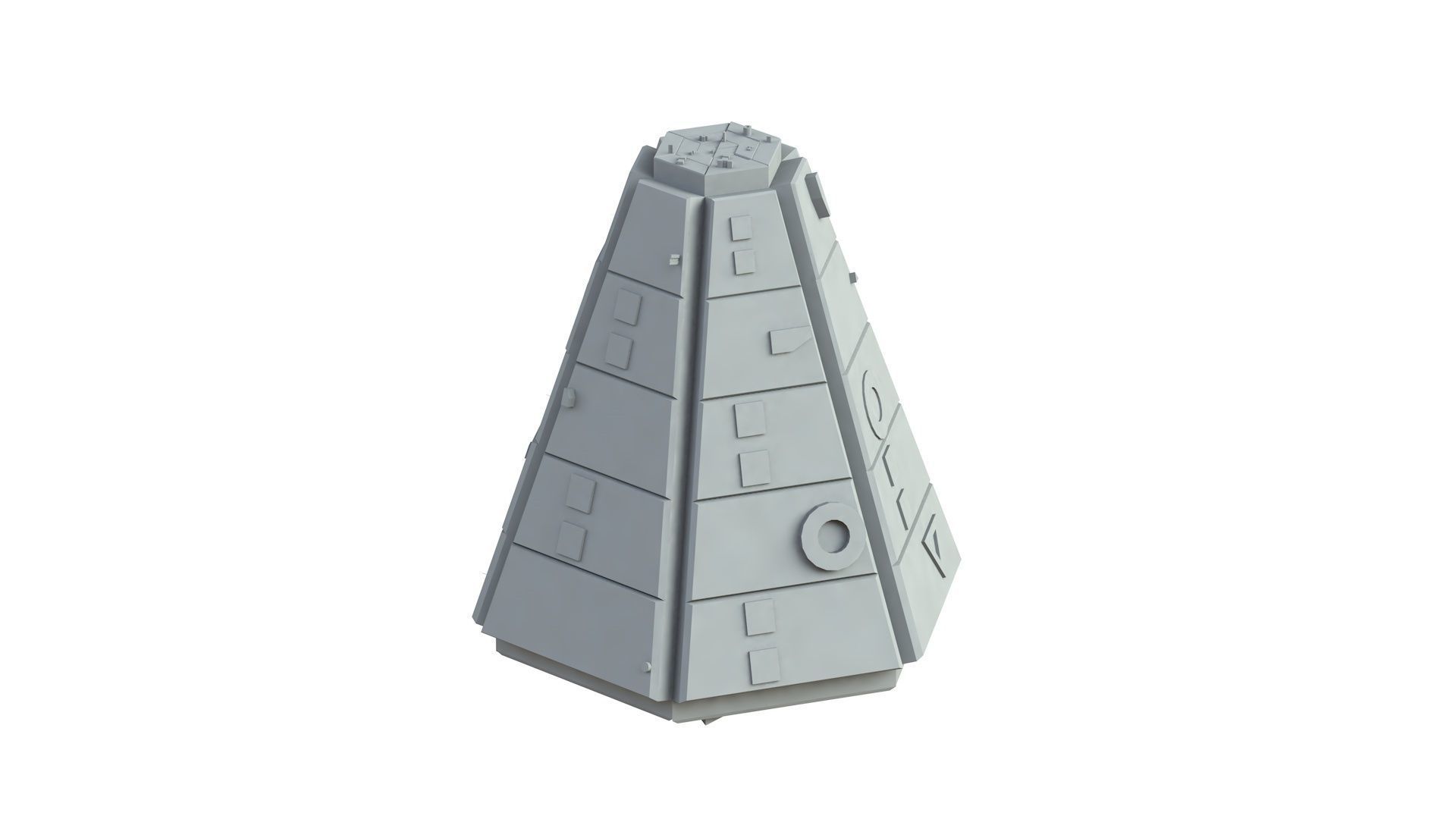 Sci Fi Object No 2759 Low Poly Low-poly 3D model_4