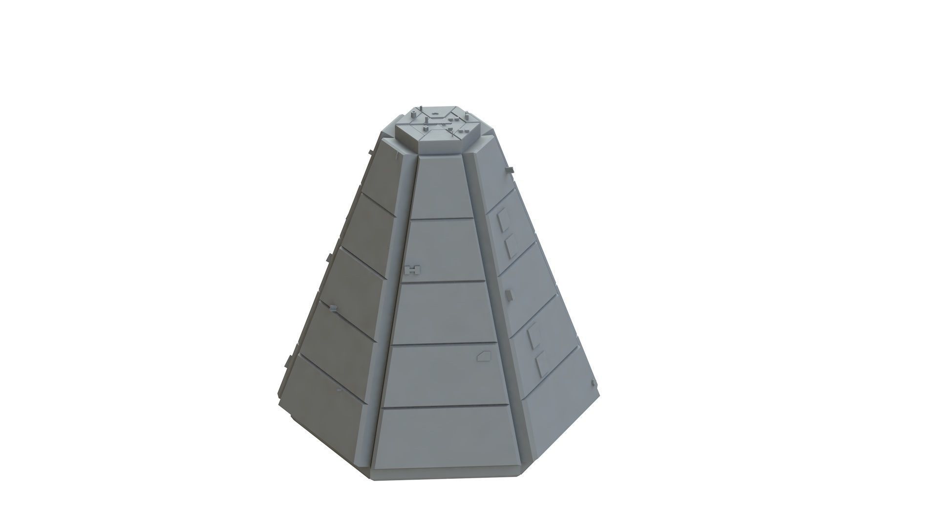 Sci Fi Object No 2759 Low Poly Low-poly 3D model_9