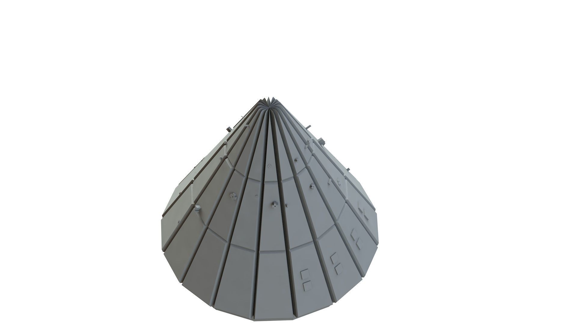 Sci Fi Object No 2552 Low Poly Low-poly 3D model_11