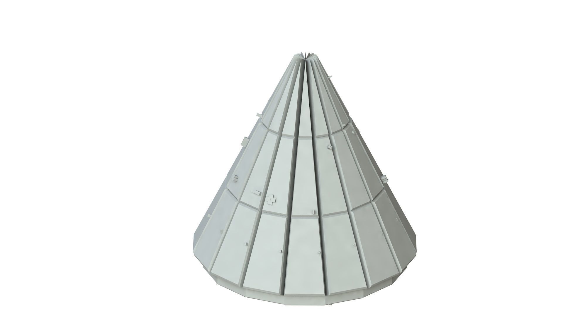 Sci Fi Object No 2552 Low Poly Low-poly 3D model_1