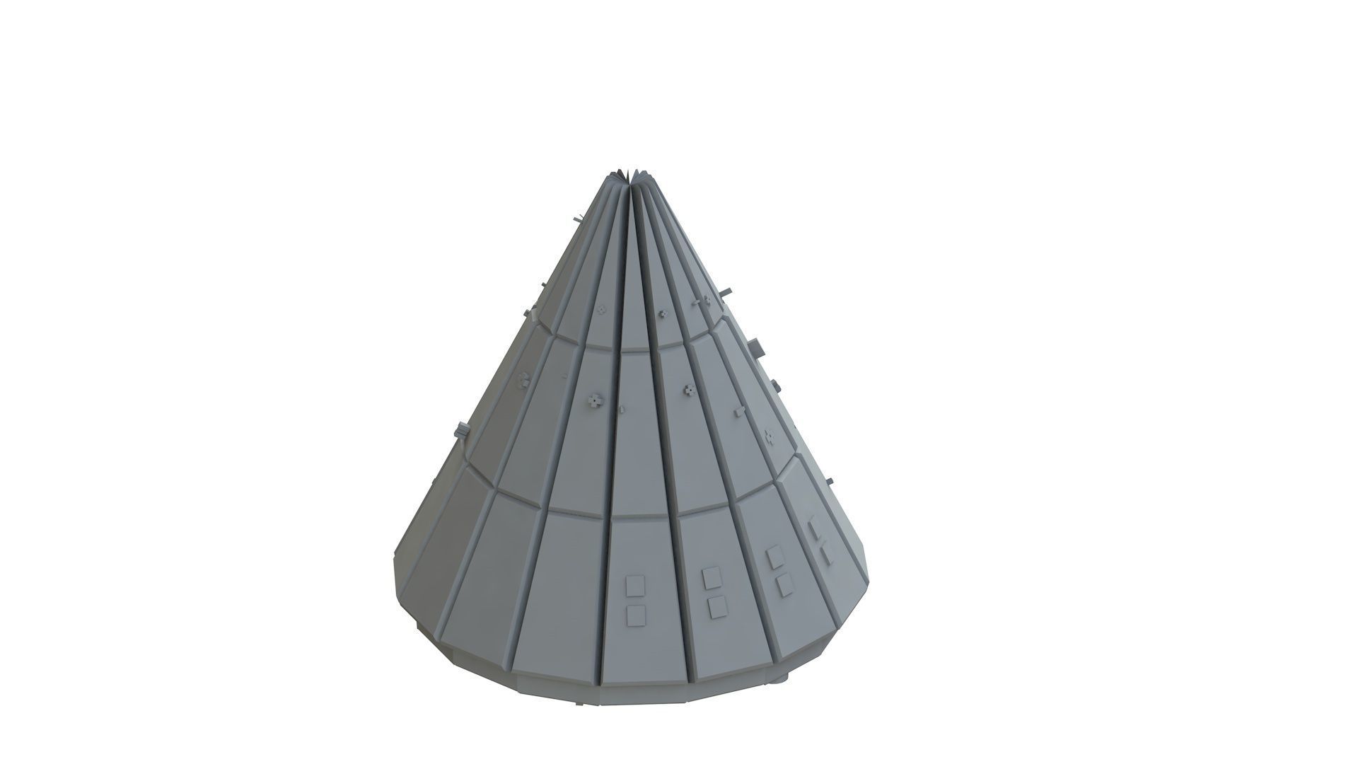 Sci Fi Object No 2552 Low Poly Low-poly 3D model_8
