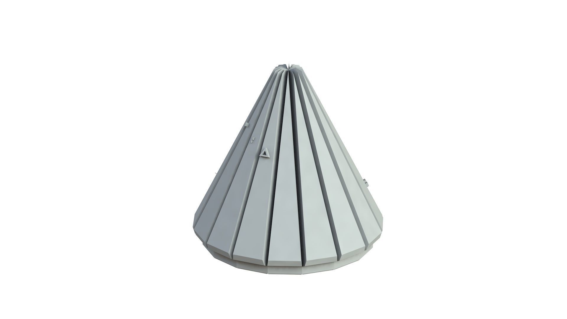 Sci Fi Object No 2528 Low Poly Low-poly 3D model_3