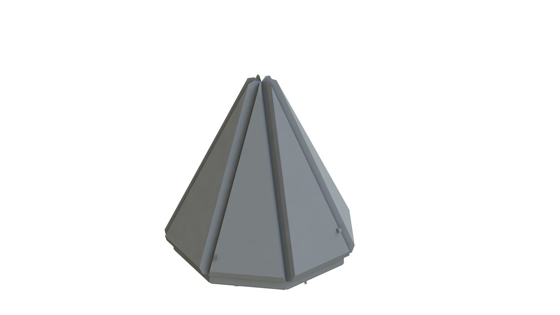Sci Fi Object No 2312 Low Poly Low-poly 3D model_9