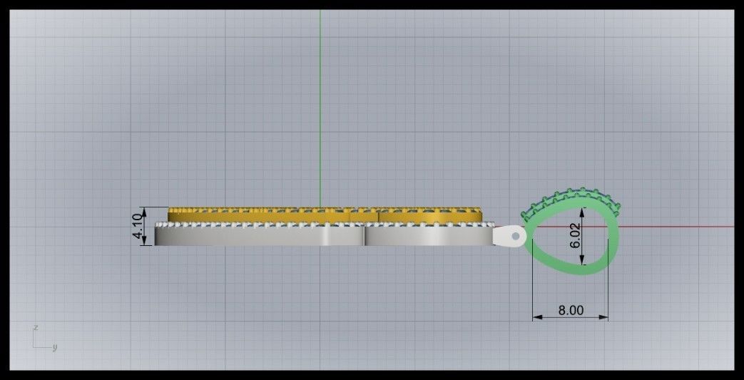 G DOUBLE CURVED FONT 3D print model_9