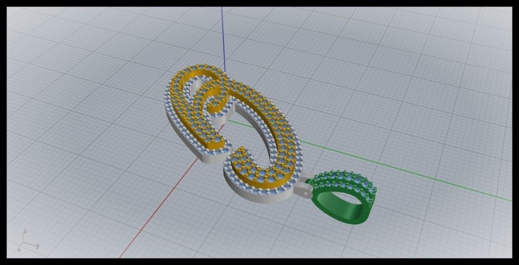 G DOUBLE CURVED FONT 3D print model_6