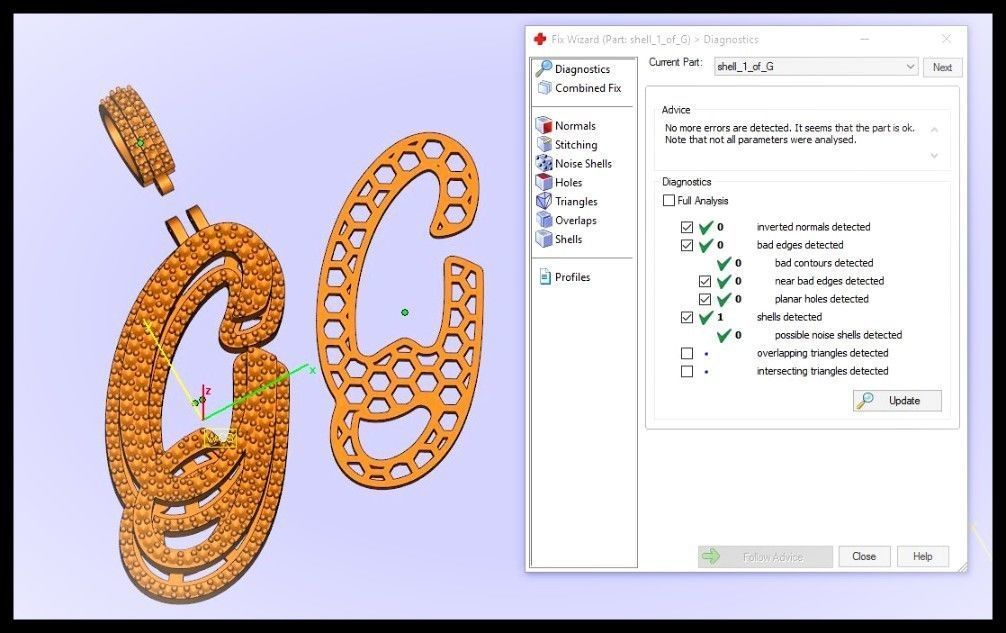 G DOUBLE CURVED FONT 3D print model_3