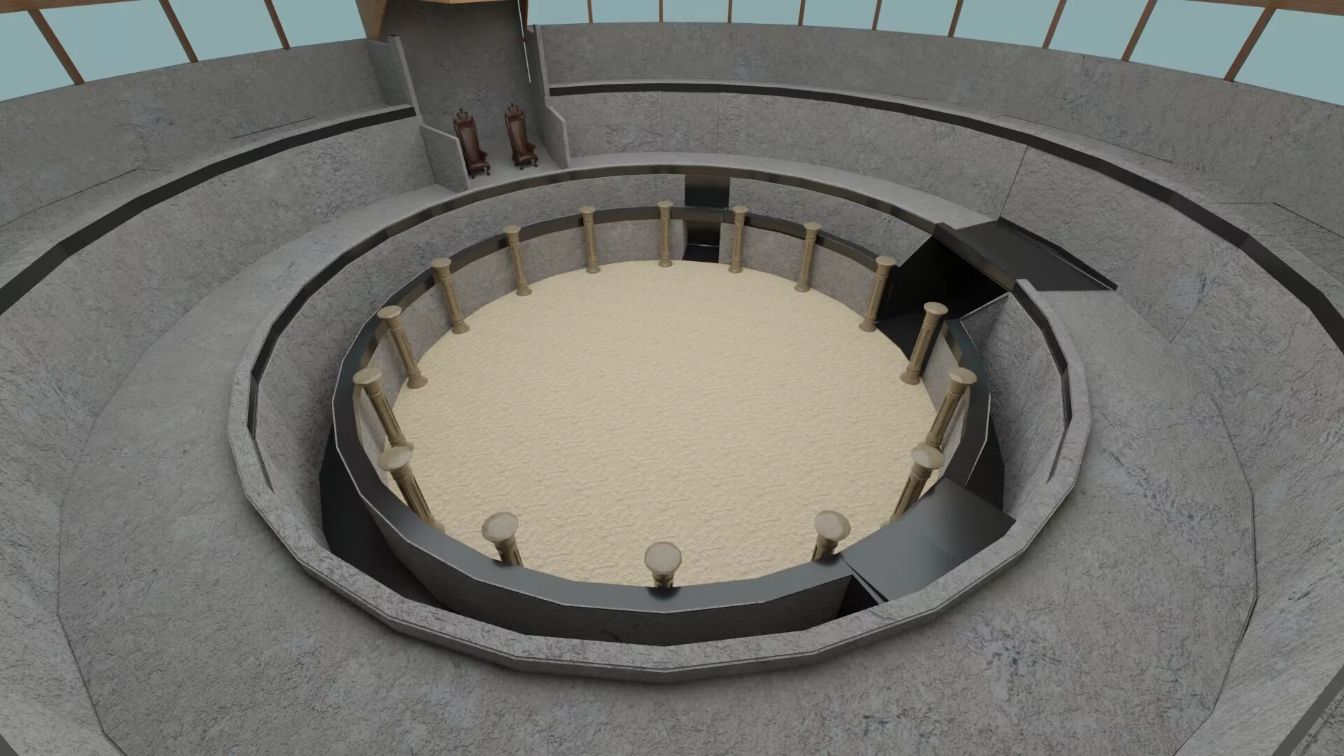 Colosseum - Arena Low-poly 3D model