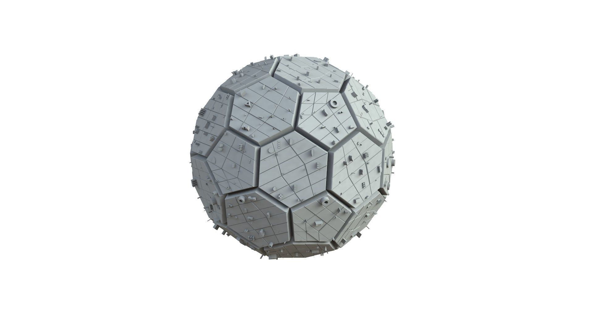 Sci Fi Object No 2267 Low Poly Low-poly 3D model_4