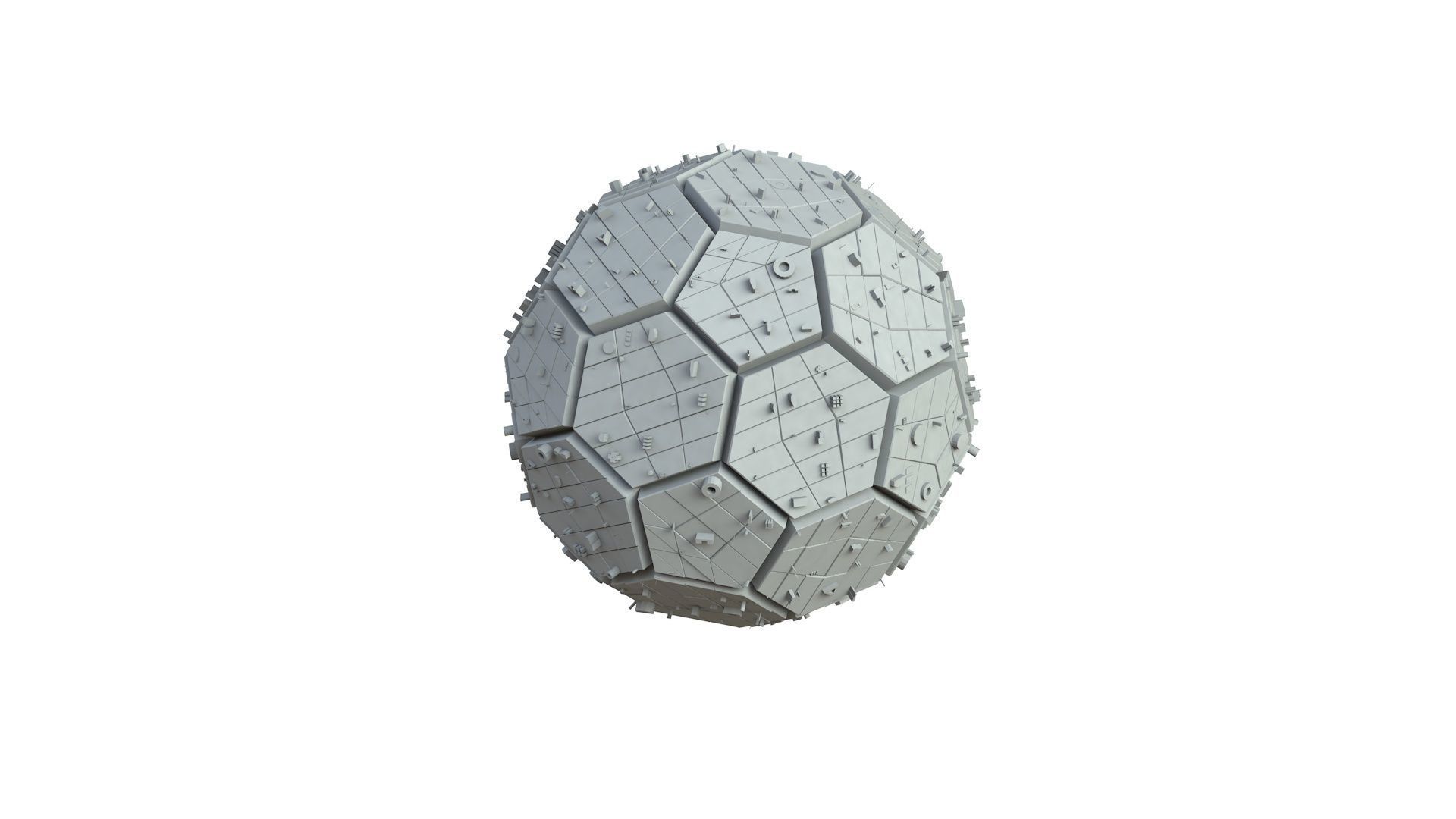 Sci Fi Object No 2267 Low Poly Low-poly 3D model_3