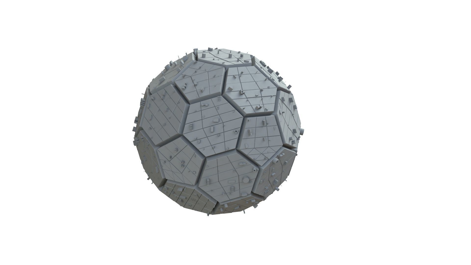 Sci Fi Object No 2267 Low Poly Low-poly 3D model_7