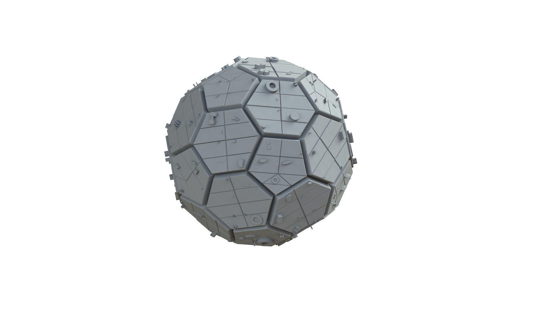 Sci Fi Object No 2225 Low Poly Low-poly 3D model_6