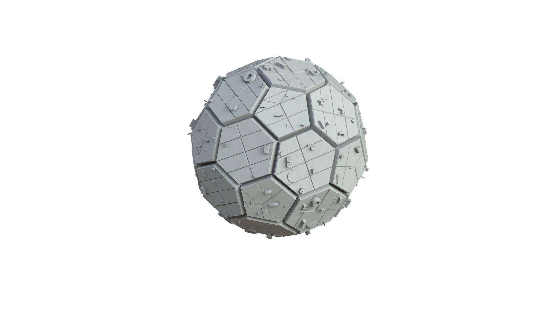 Sci Fi Object No 2225 Low Poly Low-poly 3D model_3