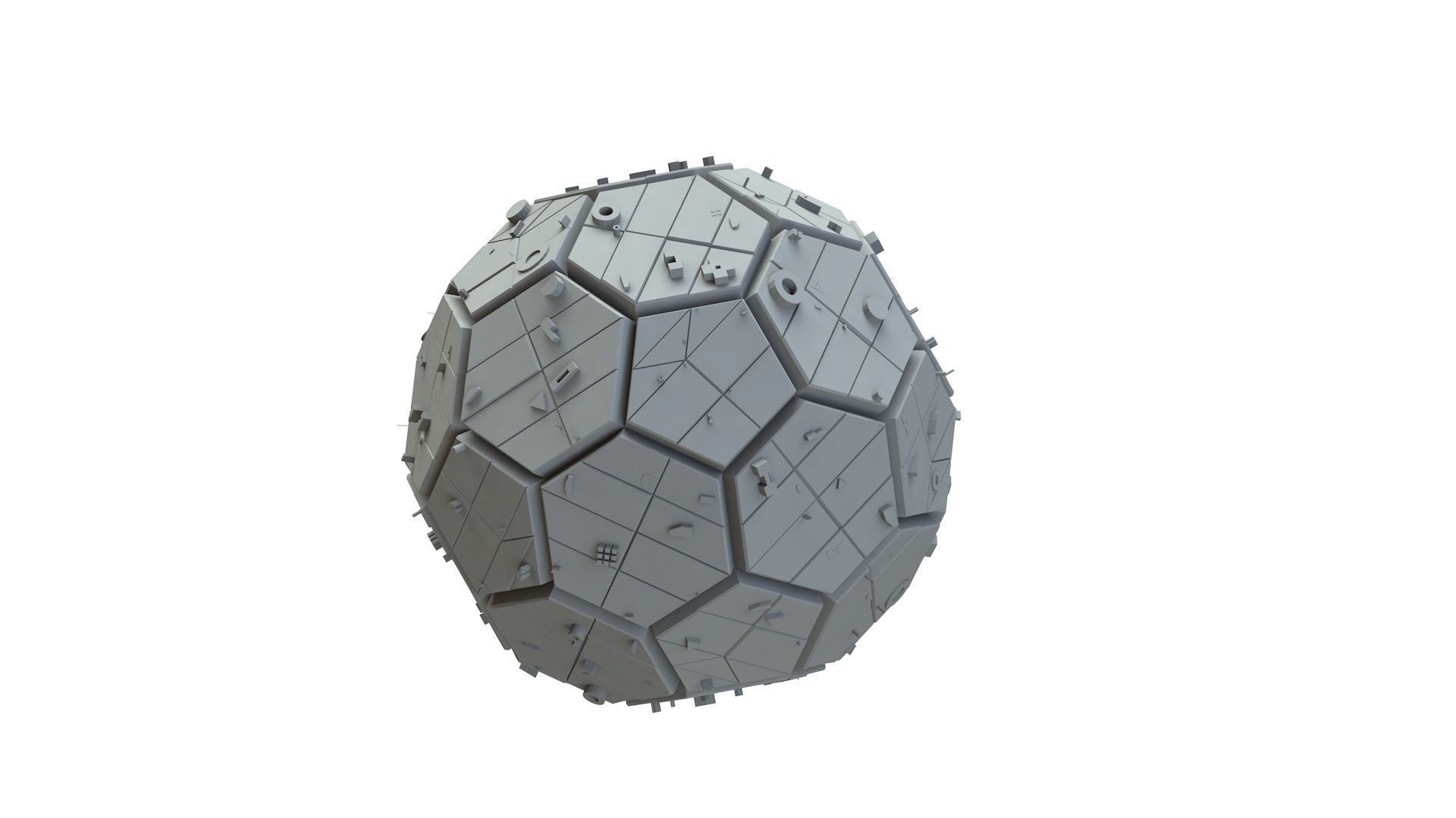Sci Fi Object No 2225 Low Poly Low-poly 3D model_11