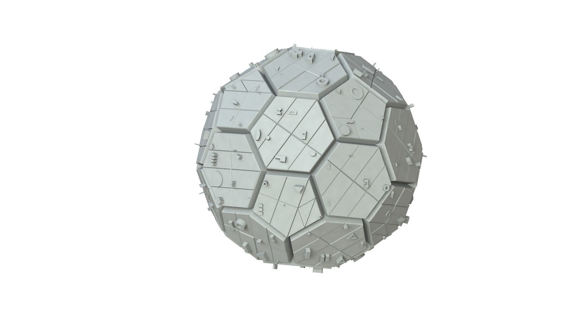 Sci Fi Object No 2225 Low Poly Low-poly 3D model_1