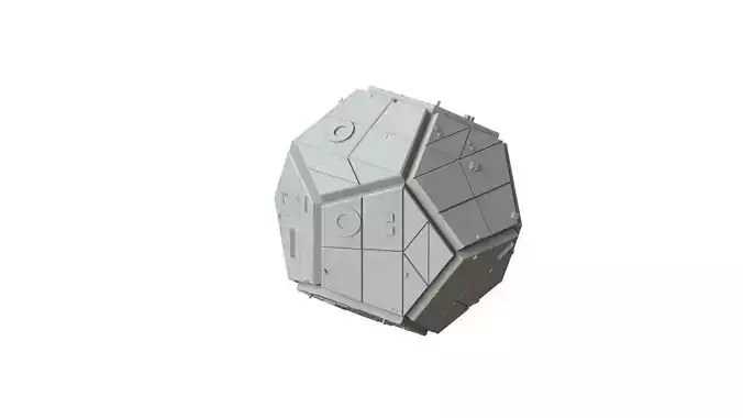 Sci Fi Object No 1967 Low Poly