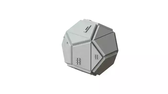 Sci Fi Object No 1897 Low Poly