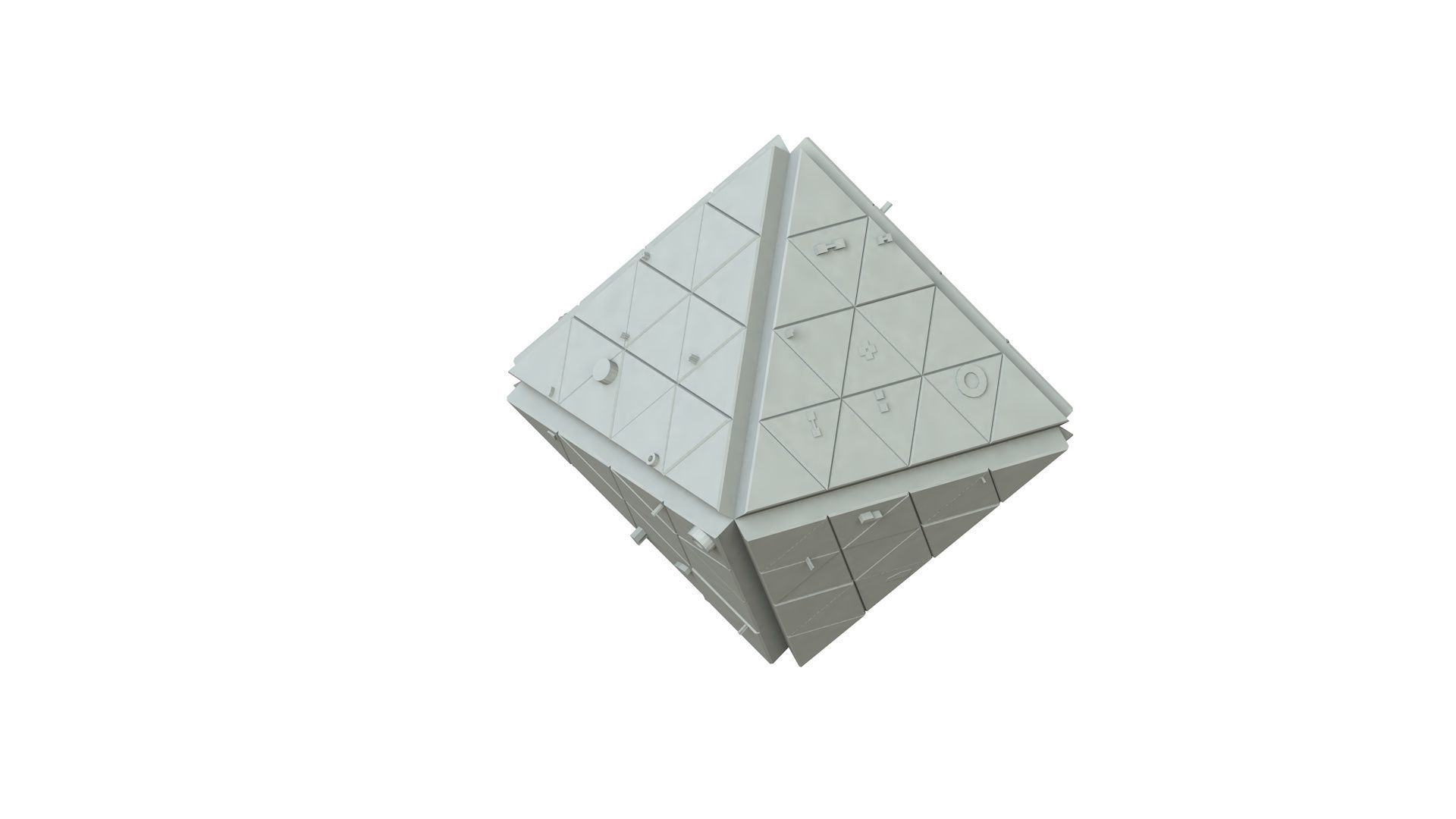 Sci Fi Object No 1879 Low Poly Low-poly 3D model_1