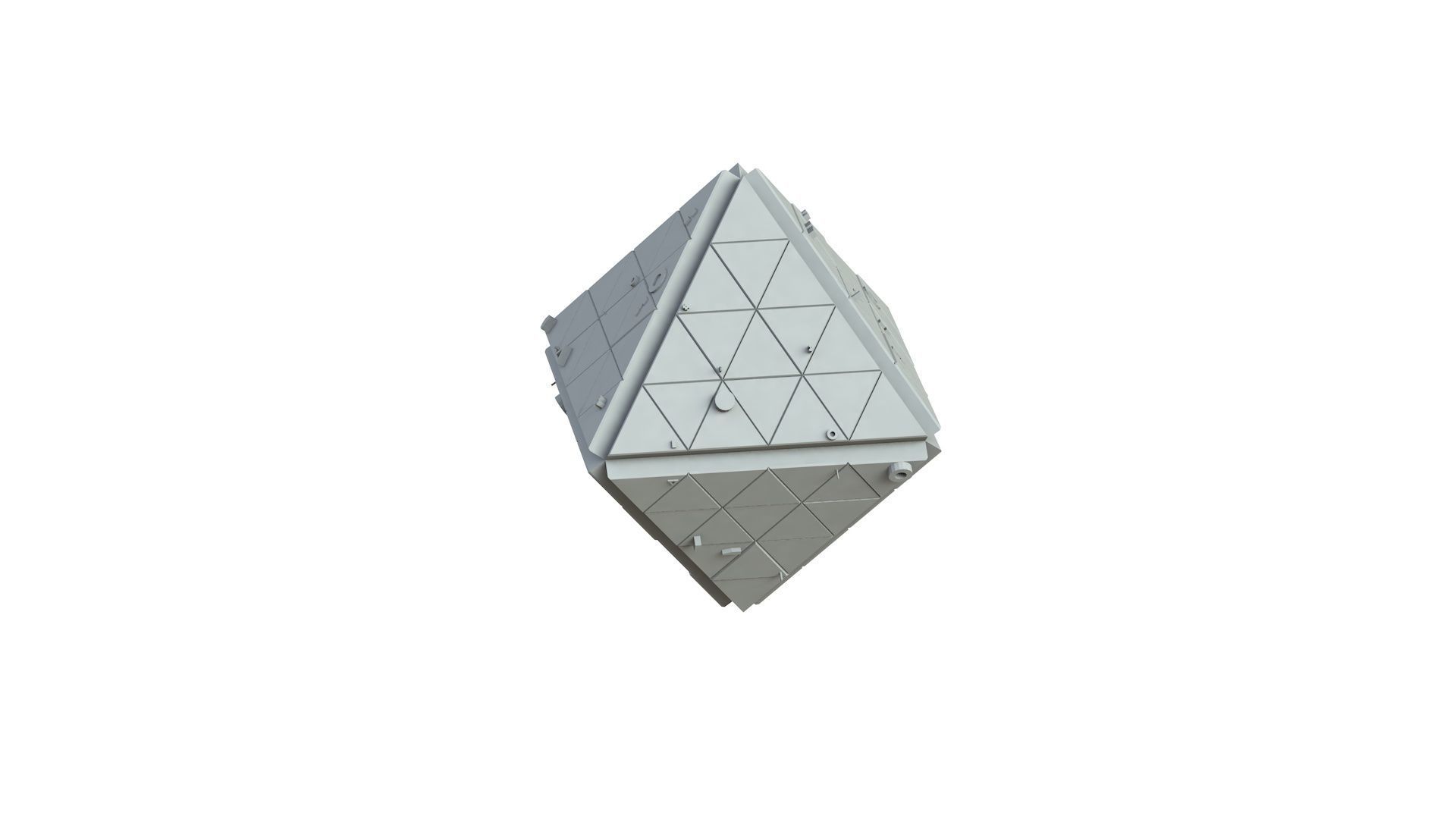 Sci Fi Object No 1879 Low Poly Low-poly 3D model_3