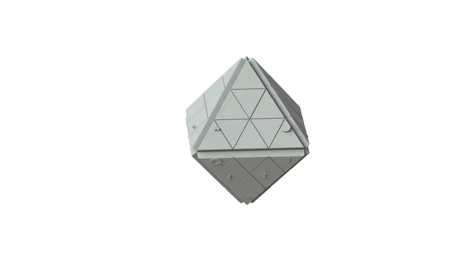 Sci Fi Object No 1874 Low Poly Low-poly 3D model_0