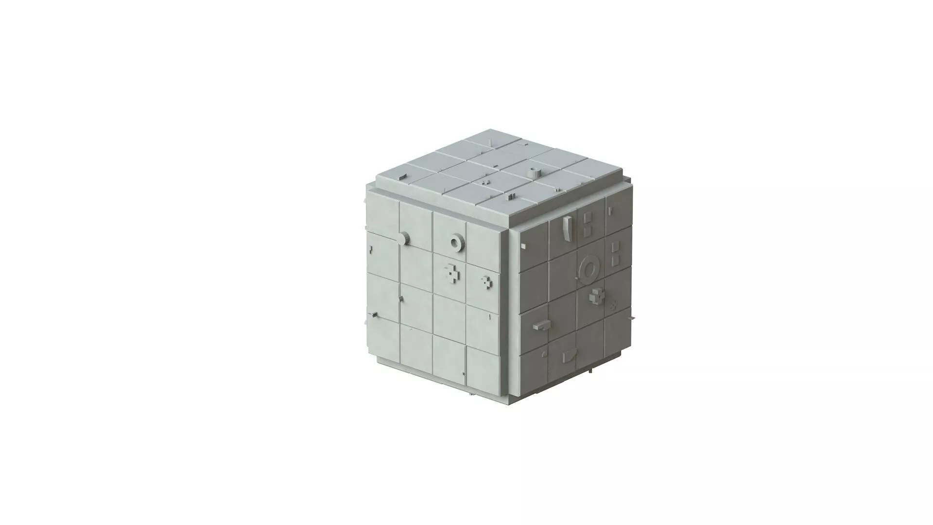 Sci Fi Object No 1822 Low Poly Low-poly 3D model